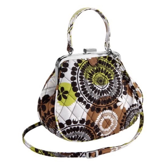 Vera Bradley Handbags - Vera Bradley | Cocoa Moss | Cross Body Clasp Purse